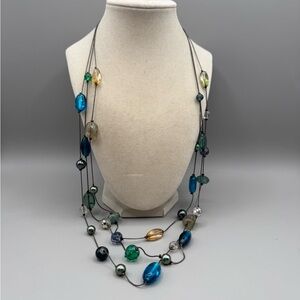 Layered three strand Lia Sophia Neckalce